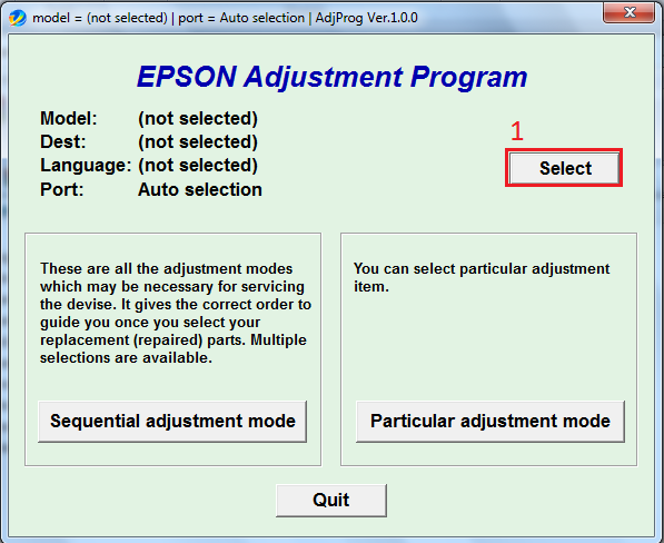 Epson l210 resetter adjustment program free download
